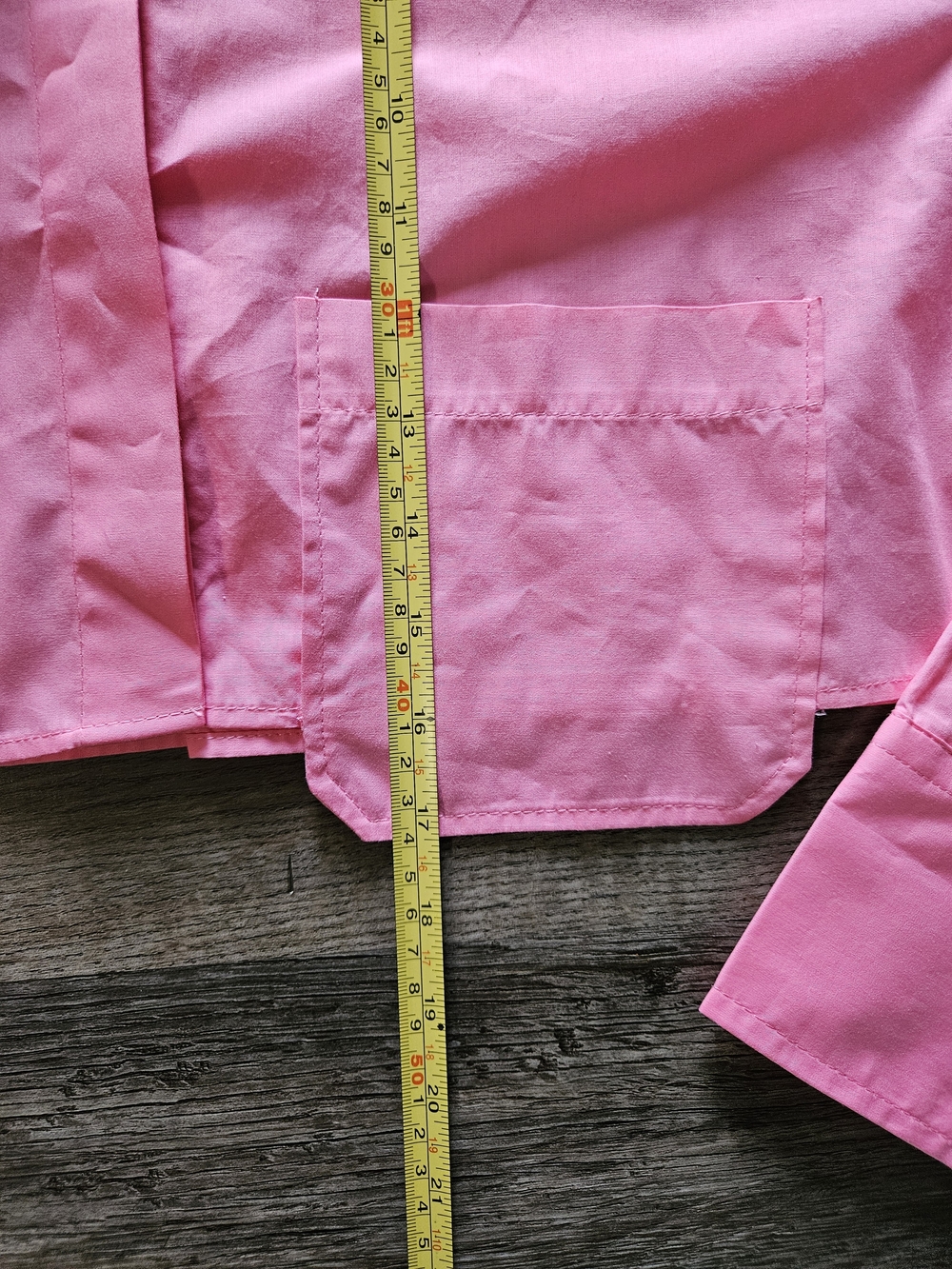 Zara Hot Pink Cropped Poplin Button Down Top - Picture 4 of 10